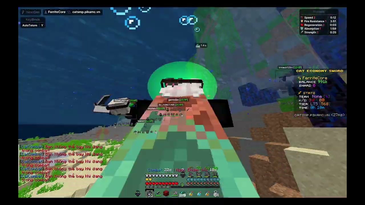 1 vs 5 cheater | ThunderHack NextGen