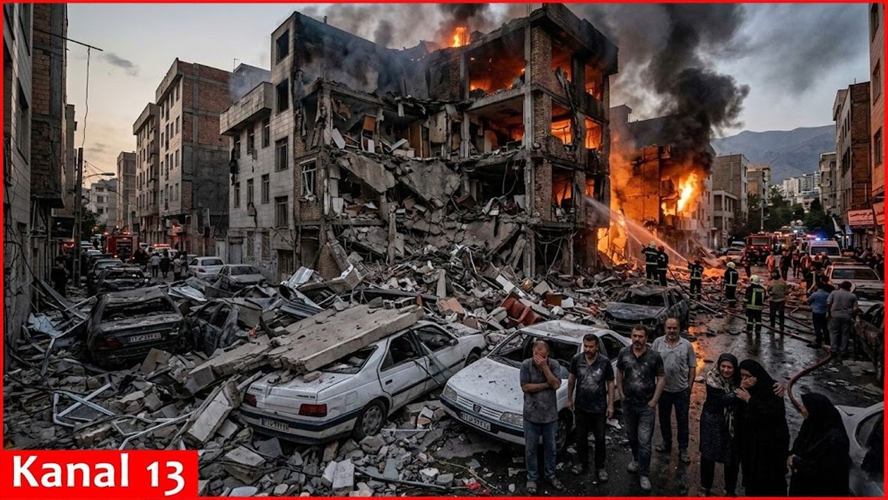Iranian TV airs footage of destruction in Tehran following US-Israeli strikes