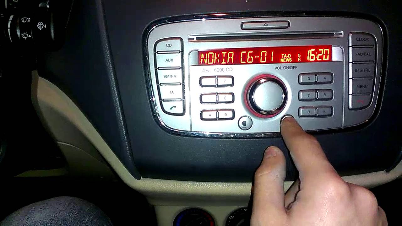 ford audio 6000 cd bluetooth kaydı silme