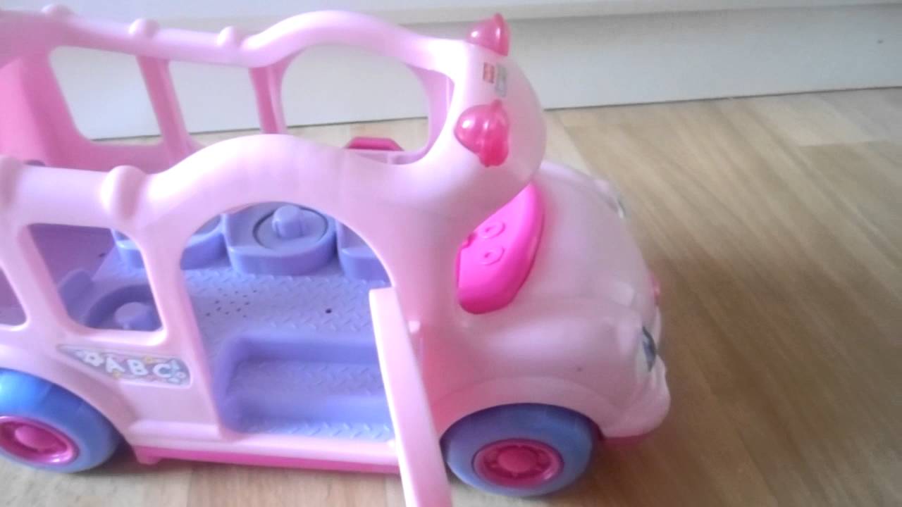 Pink Lil' Movers School Bus Little People by Fisher-Price