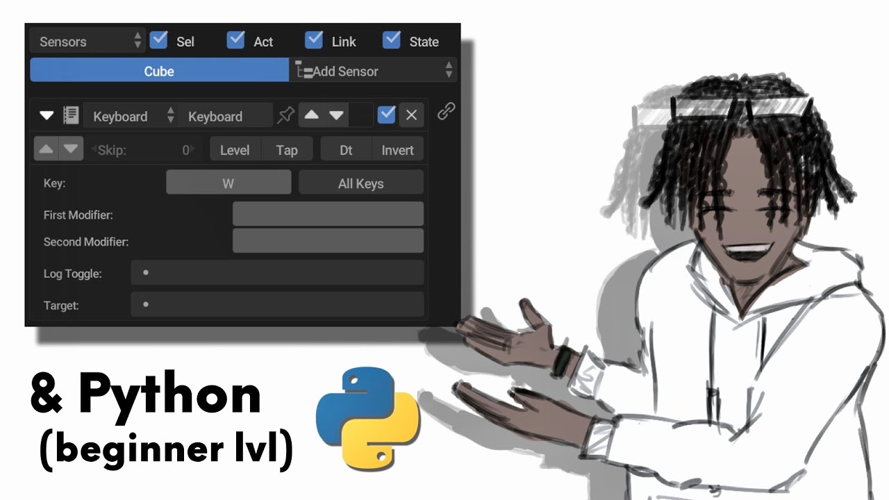 Logic Bricks And Python For Beginners | RanGE
