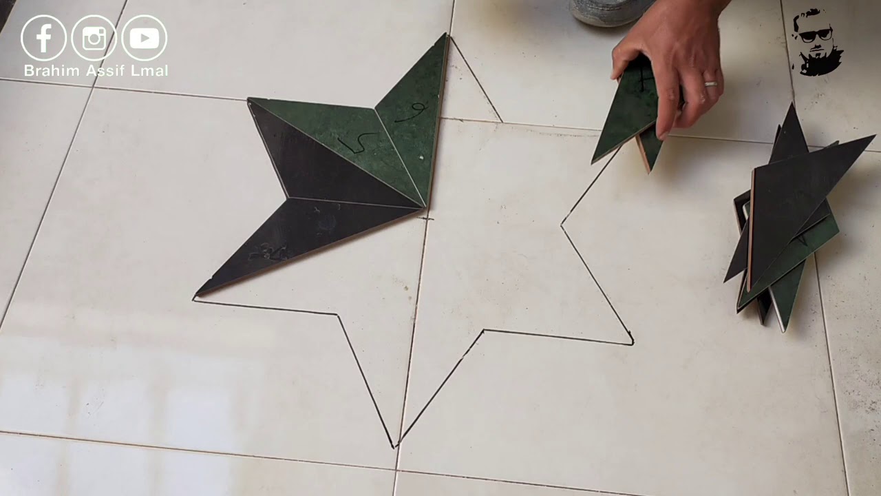 Ceramic floor decor How to cut and install ديكور سيراميك ارضيات كيفية تقطيع وتركيب،👇👇