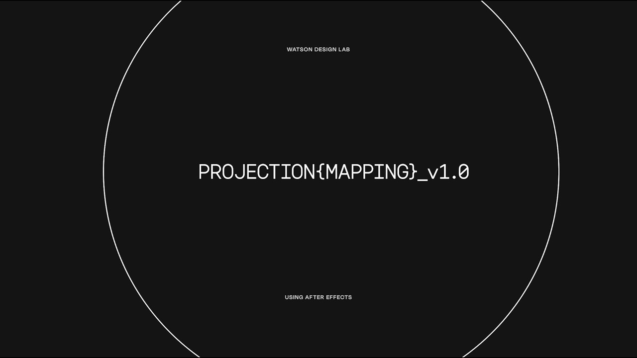 Simple Projection Mapping &rarr; After Effects