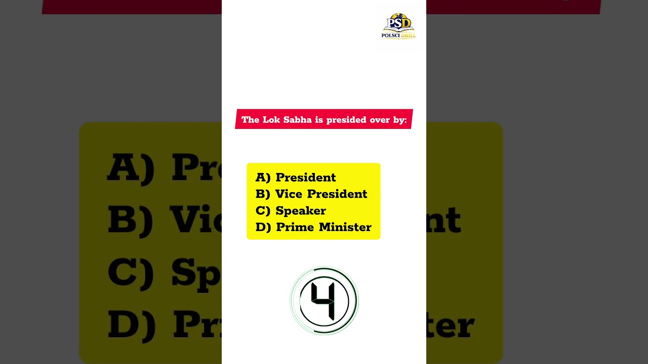 Who Presides Over Lok Sabha? 🇮🇳 Simple but Confusing #shorts