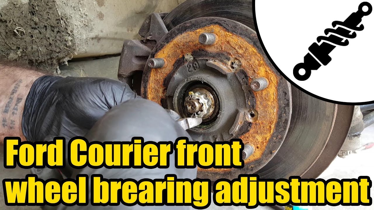 Ford Courier Pickup (1993) front wheel bearing adjustment #1620