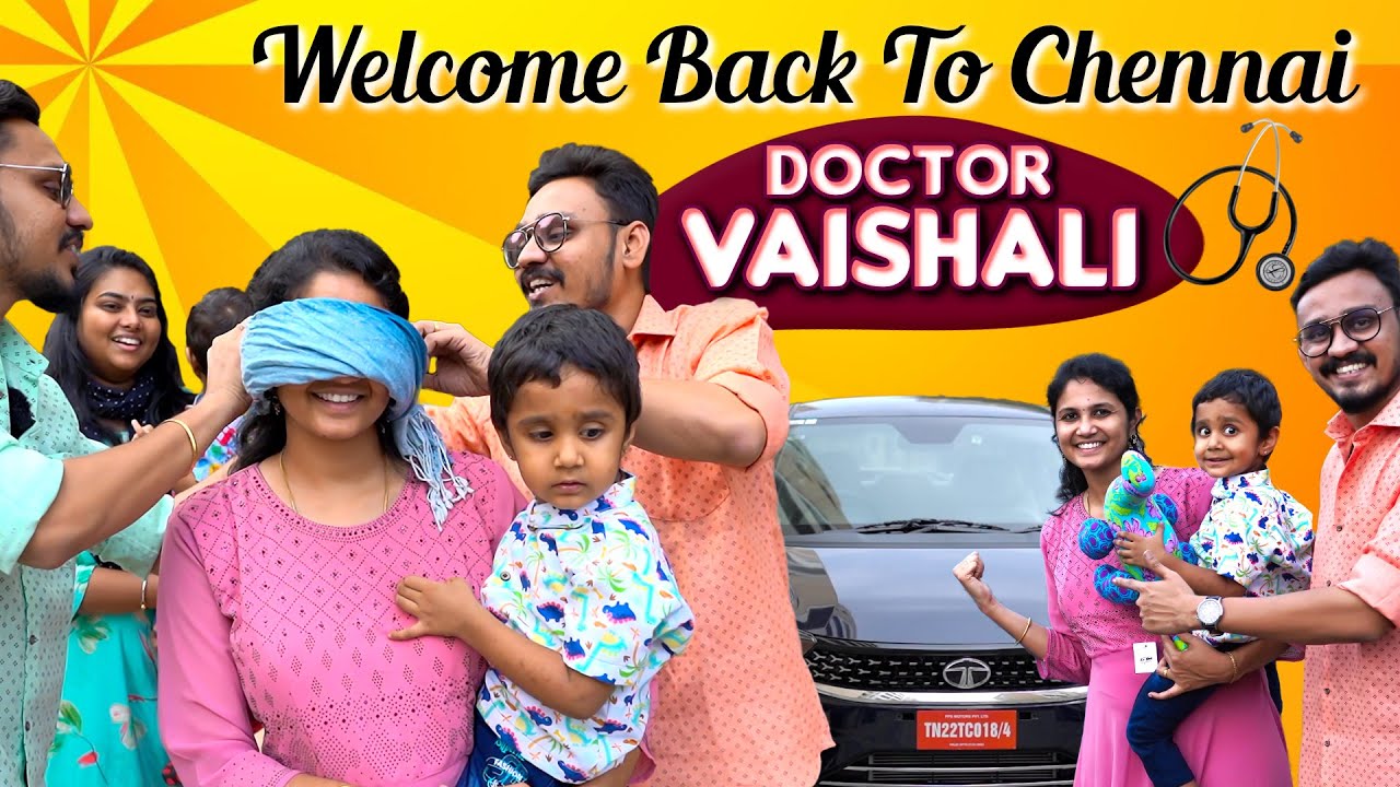 🥰 Vaishali ku Naanga kodutha Surprise || Doctor Vaishali is Back 😍|| Oru Long Drive Polama Makkale