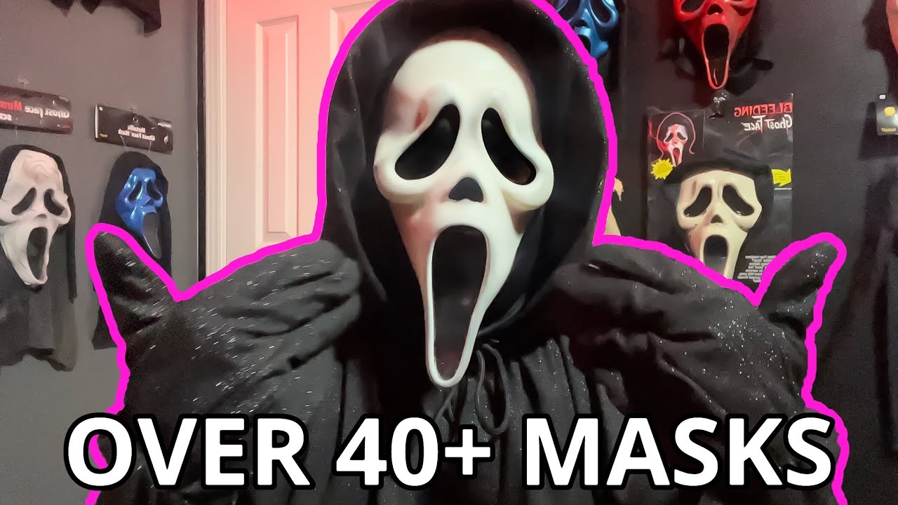 My ENTIRE SCREAM COLLECTION|| 40+ MASKS
