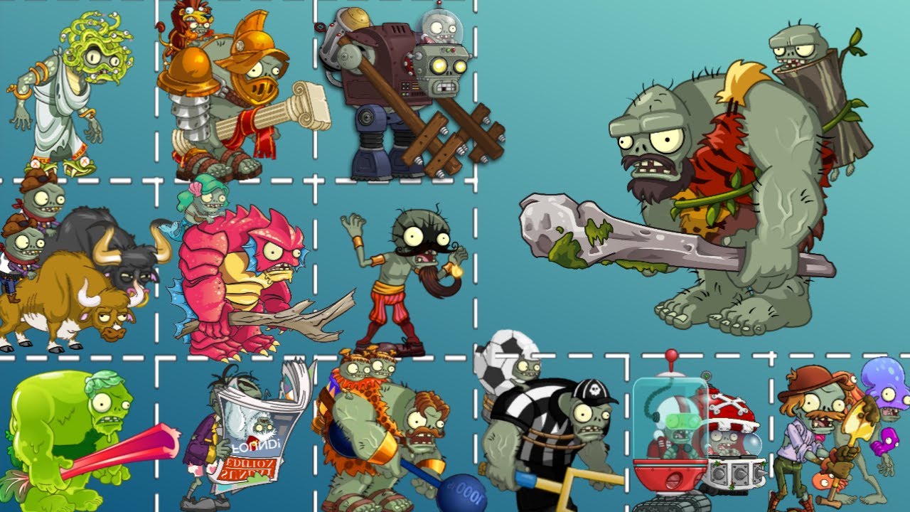 Jurassic Gargantuar VS All Zombie Gargantuars