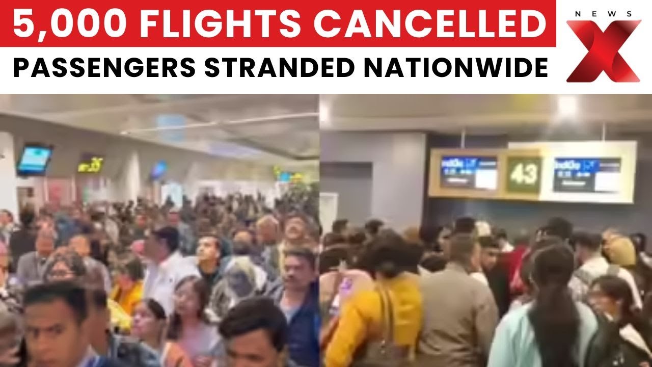 IndiGo Crisis Day 9 | 5000 Flights Cancelled | Govt Acts | DGCA Steps In | NewsX