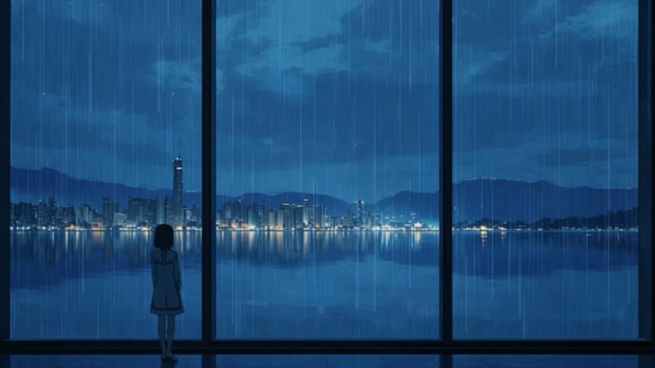 Rainy Night Lofi 🌧 Calm Beats by the Window | Relax / Study / Sleep