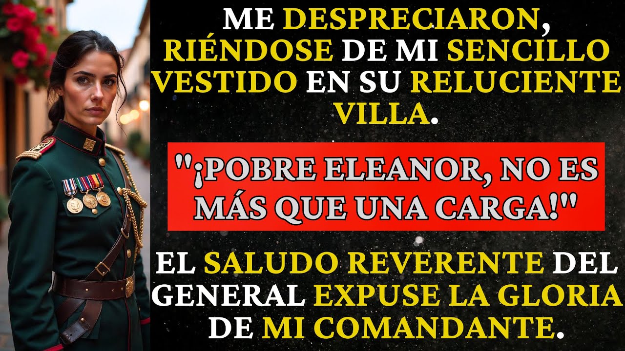 Se burlaron de mi vestido... hasta que el general me llamó: '¡Comandante, señora!'
