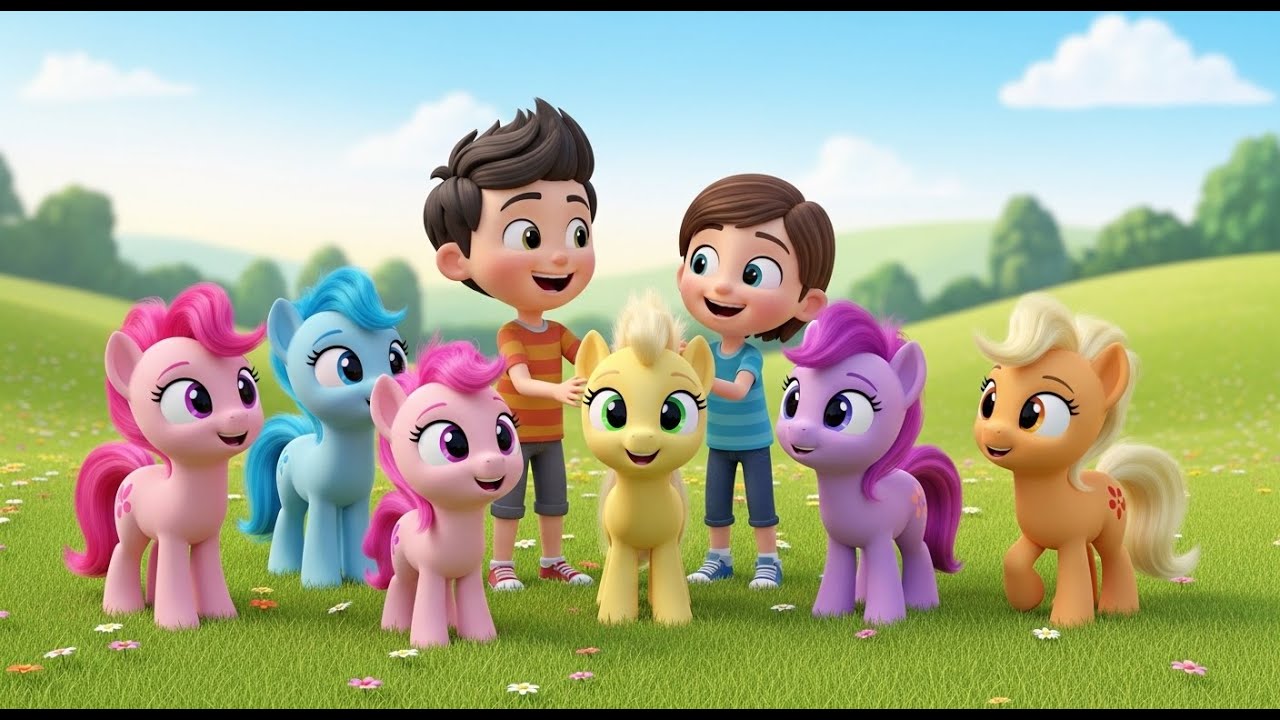 Five Little Pony Babies Neigh Neigh Neigh | Magical Horse Song for Kids