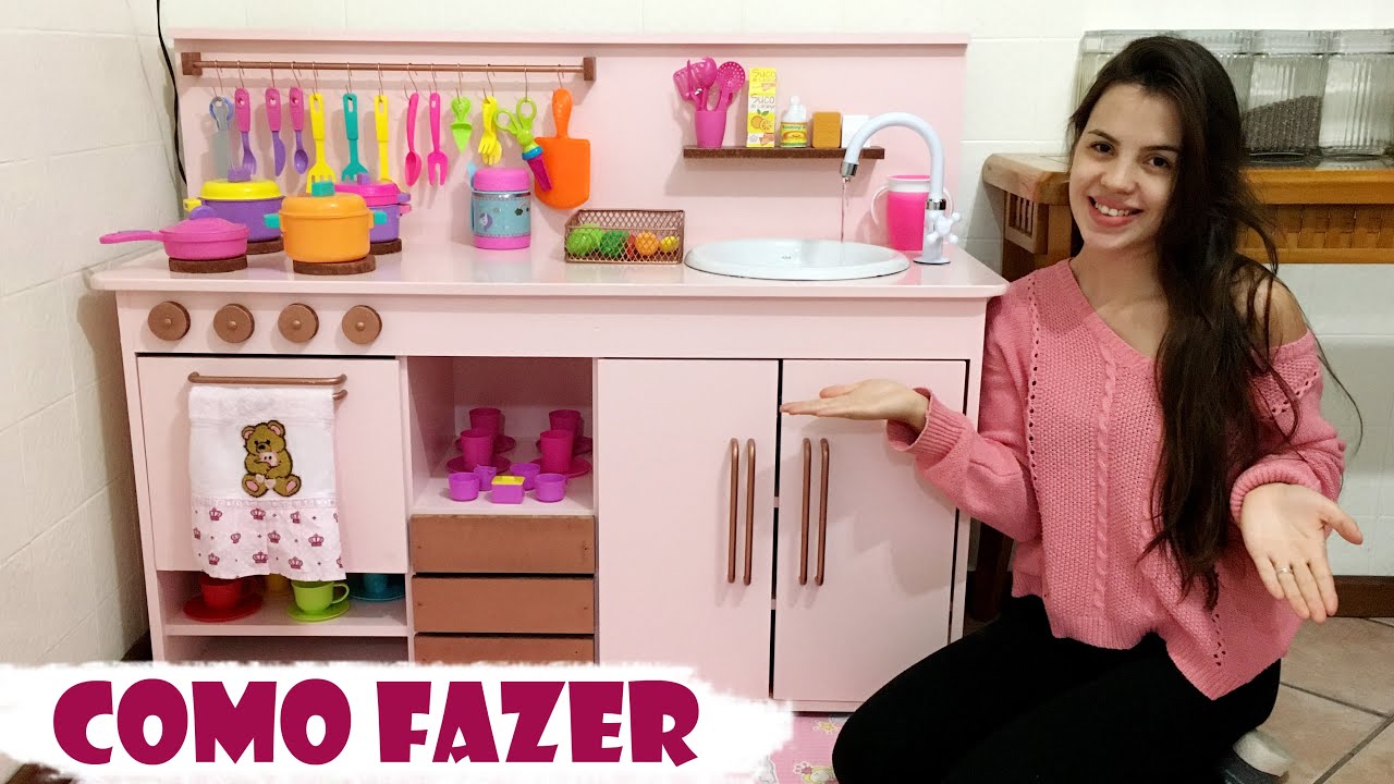 COZINHA INFANTIL - TOUR COMPLETO - COMO FAZER - COZINHA INFANTIL DE MDF - Karol Luana