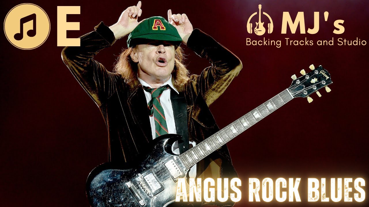 Angus ala AC/DC style Rock Blues in E | 140 bpm | Backing Track