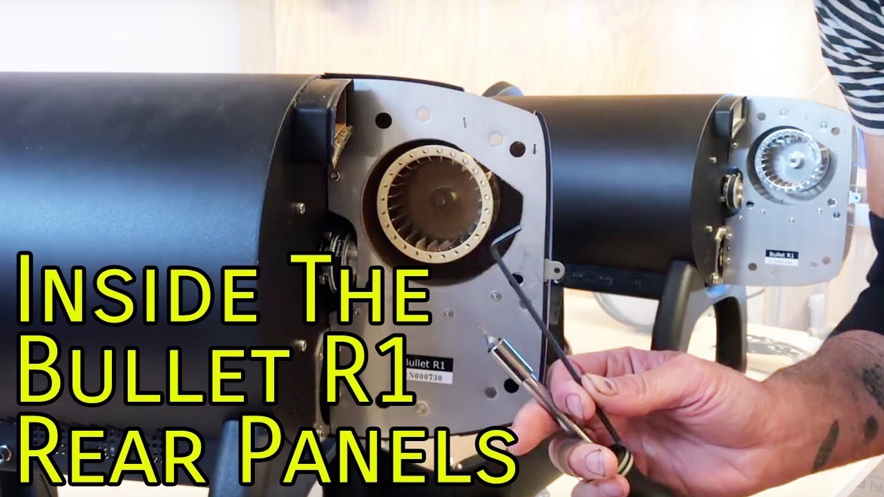 Back End of Bullet R1 Coffee Roaster