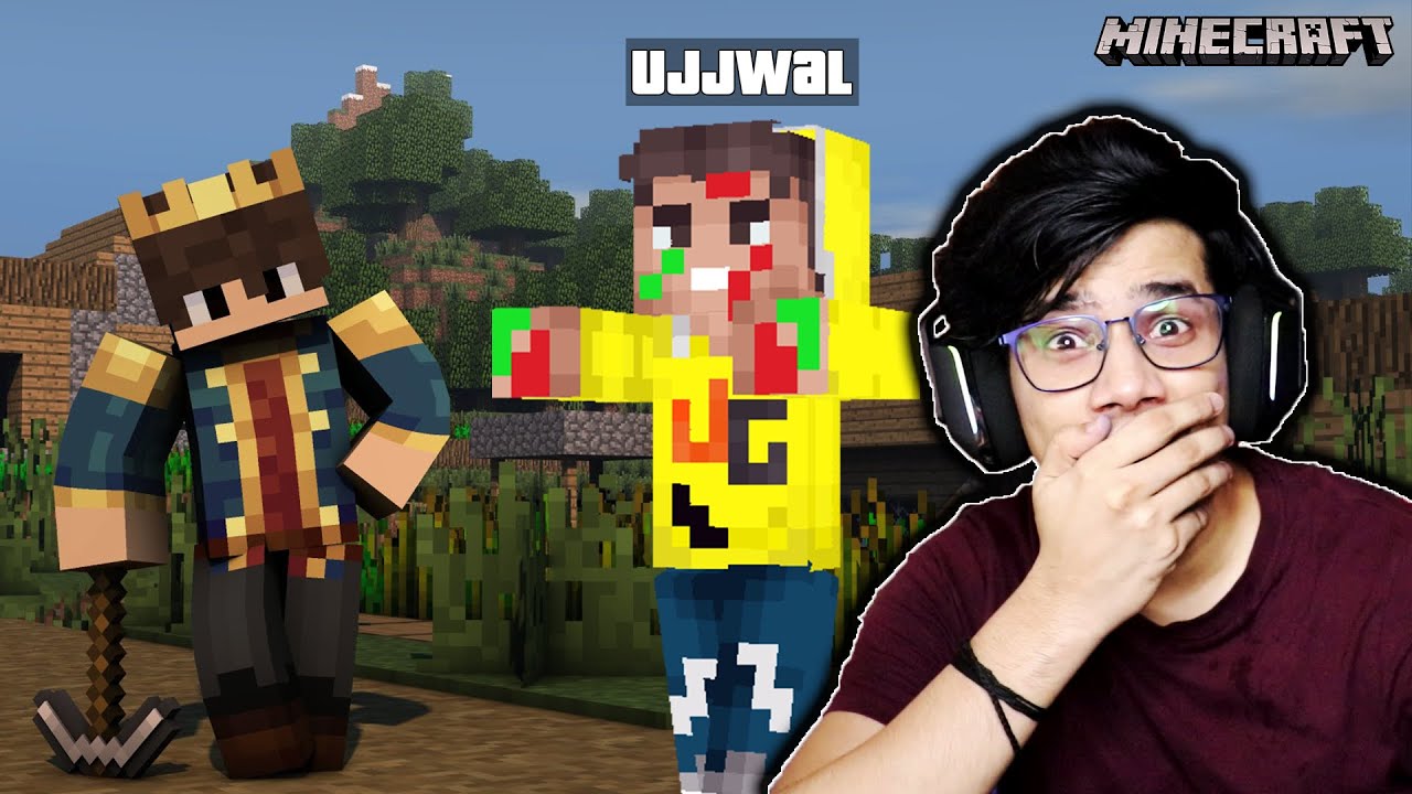 Beating Minecraft But YouTubers Are Mobs