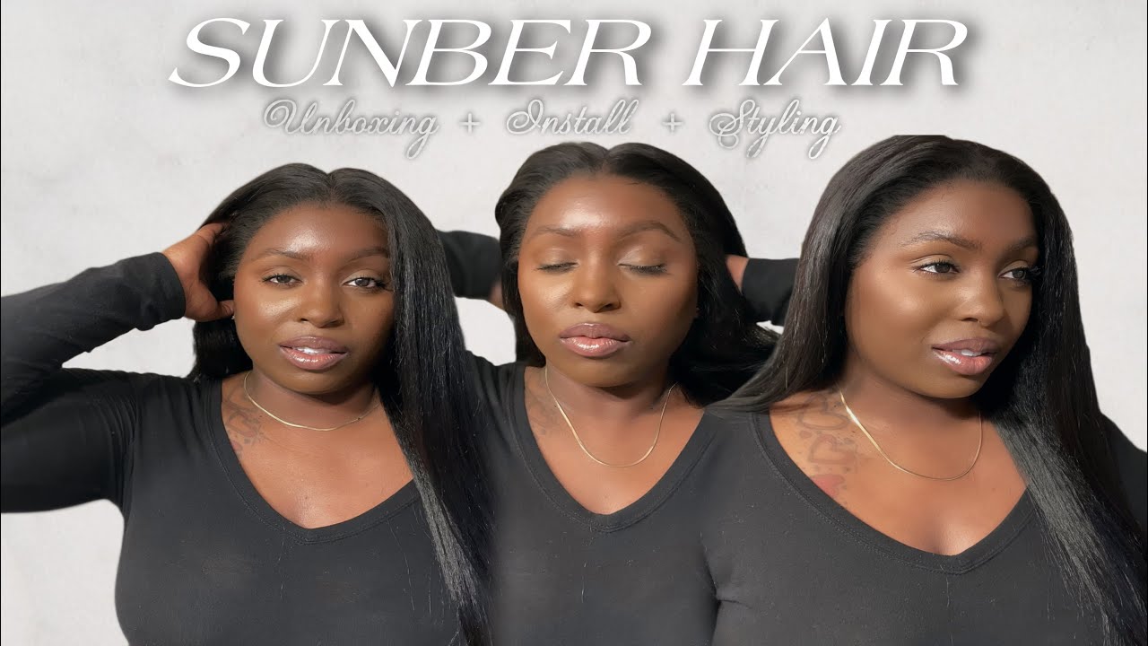 MOST NATURAL WIG EVER!!! KINKY STRAIGHT 4c EDGES WIG| SUNBER HAIR | HAIR REVIEW