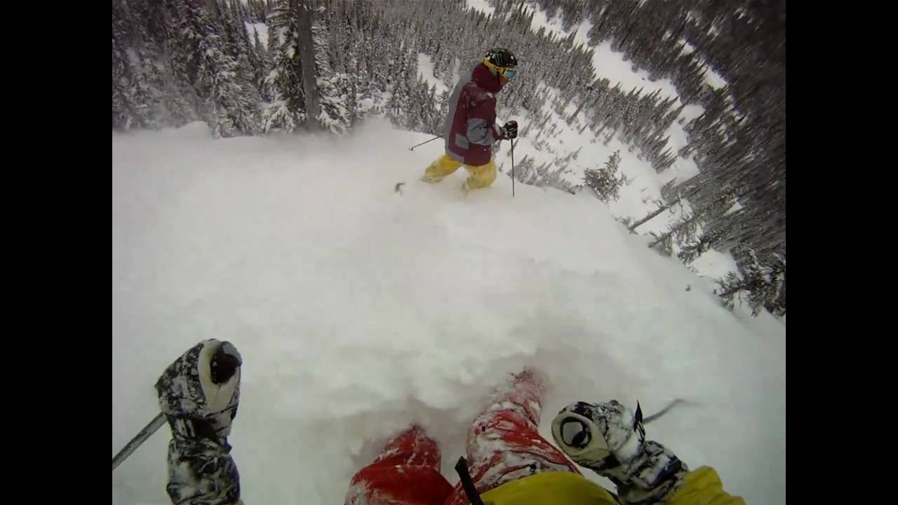Powder skiing in Whistler, BC, Canada