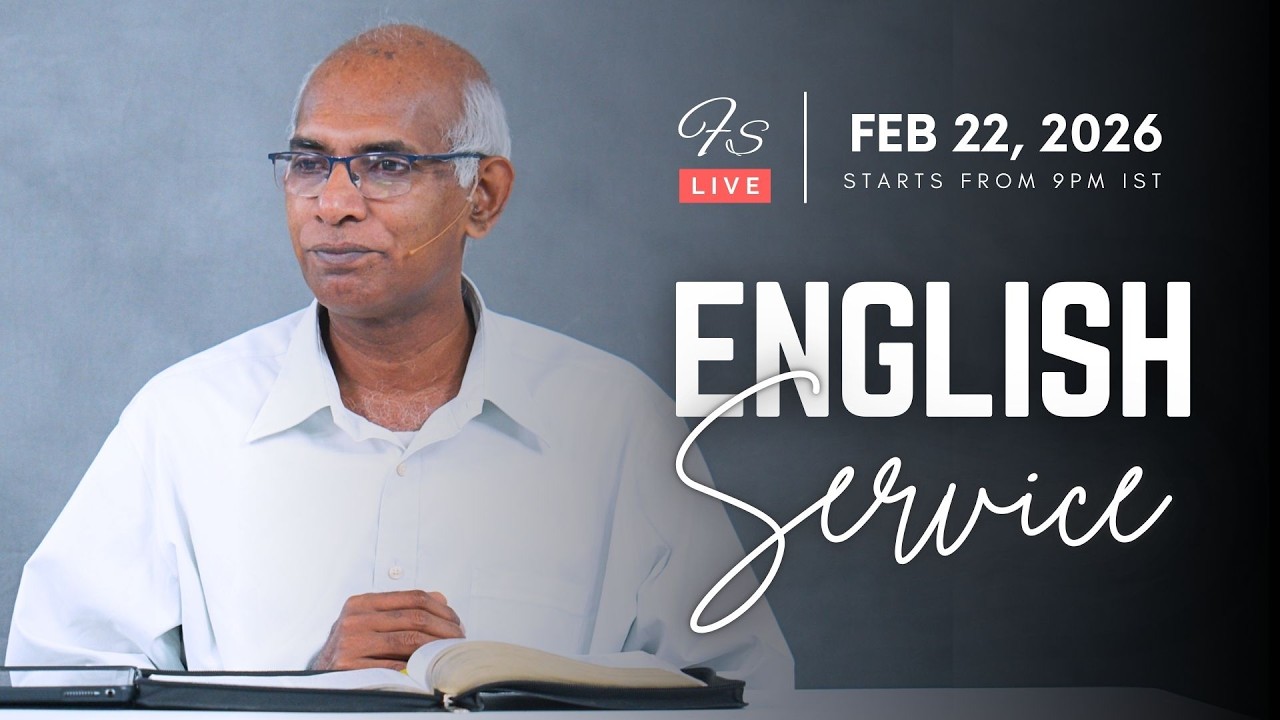 Join us LIVE for our English Worship Service | Starts from 9:00pm IST