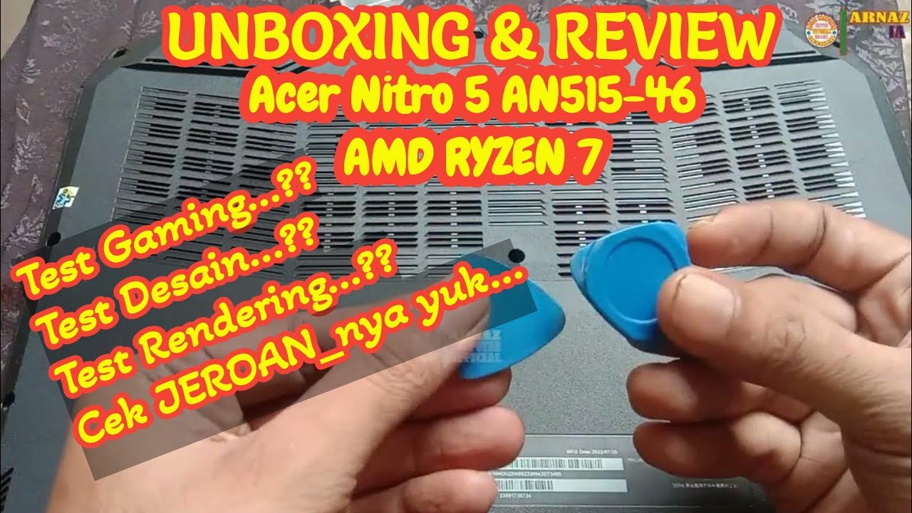 Unboxing dan Review Acer Nitro 5 AN515-46 AMD RYZEN 7 #laptopcomputertutorial