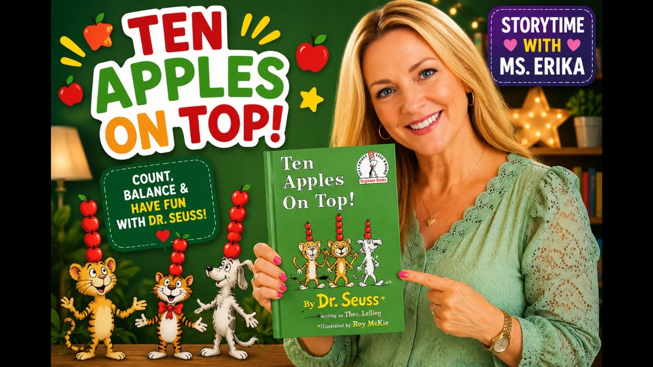 Ten Apples Up On Top! | Kids Book Read Aloud | Storytime with Ms. Erika