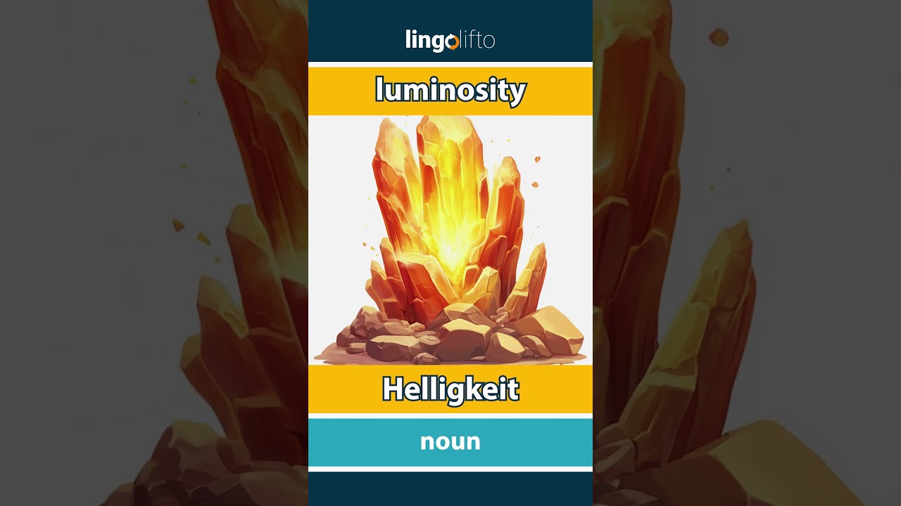 🇬🇧🇩🇪 luminosity - Helligkeit : learn English : Lernen wir Englisch : vocabulary builder
