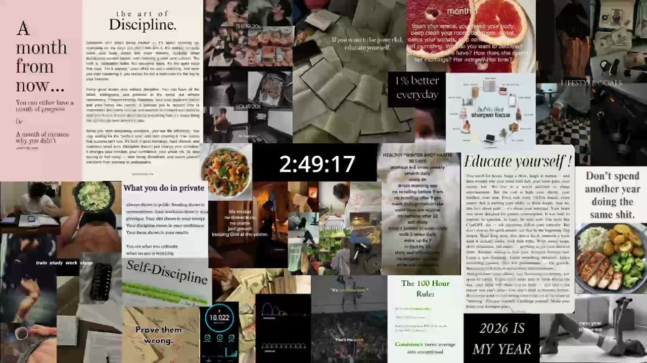 Feelings Fade. Discipline Stays. | 3 Hour Lock-In Study Timer