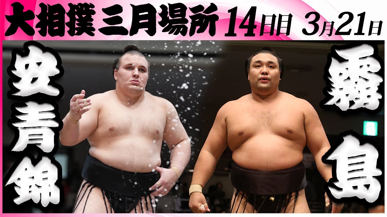 大相撲　安青錦ー霧島＜令和８年三月場所・１４日目＞SUMO