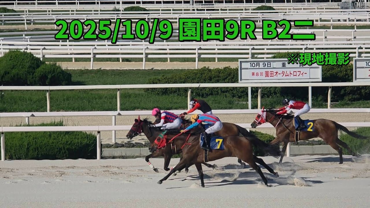 2025/10/9 園田10R B2二 #フセノオーロラ #鴨宮祥行