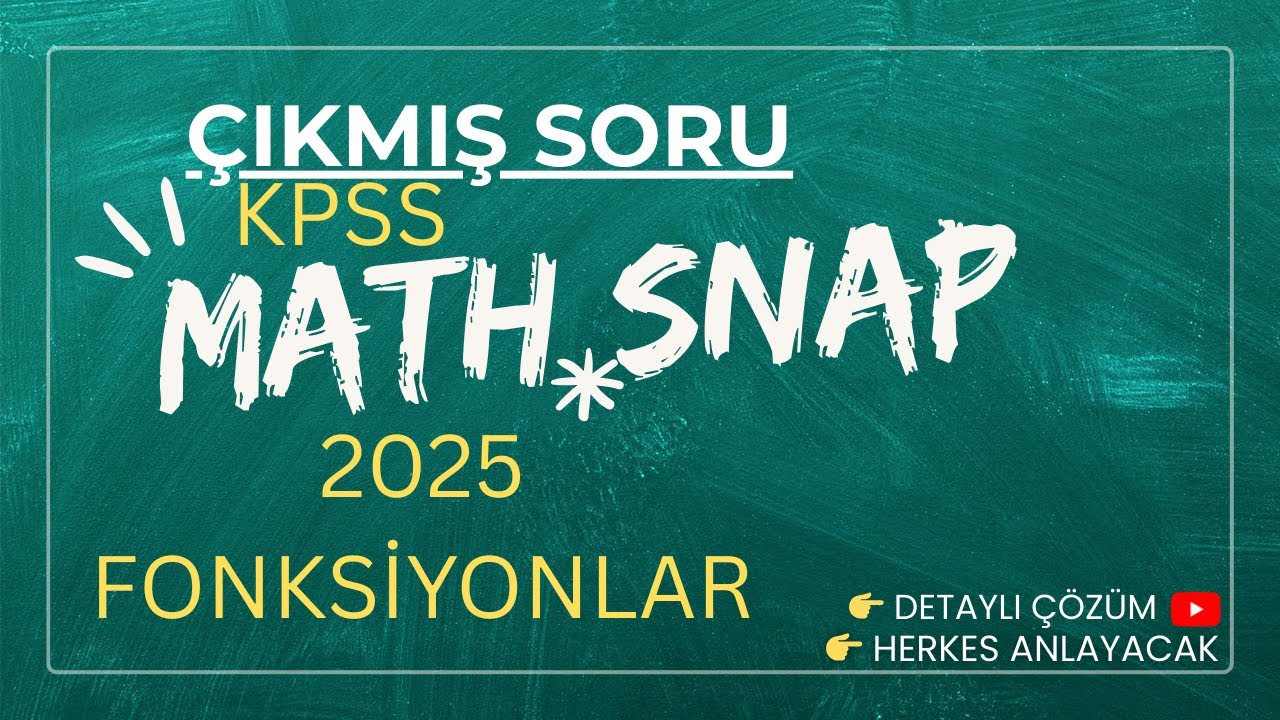 2025 KPSS çıkmış fonksiyonlar #kpss2026 #yks2026 #keşfet #maths #matematik 