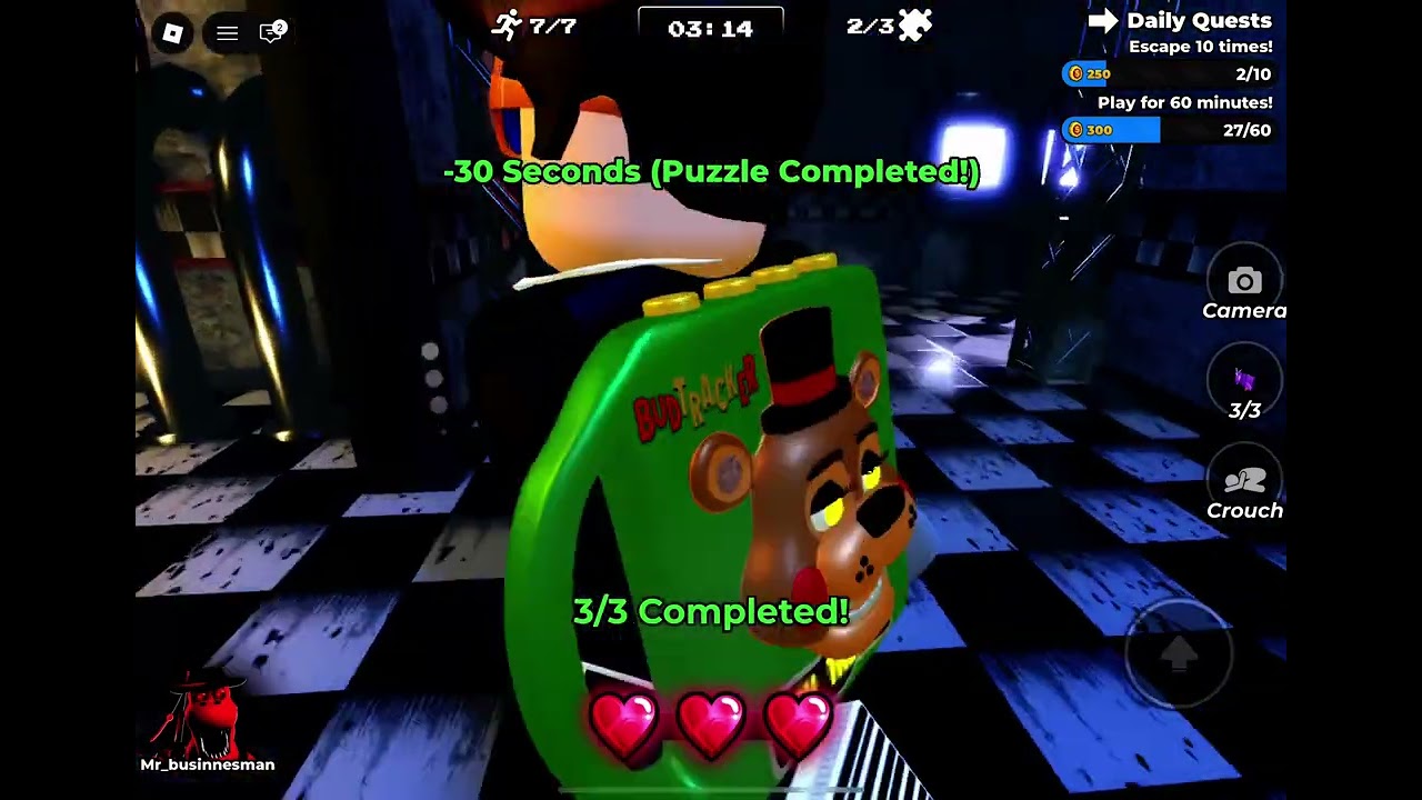 Fnaf Roblox animatronic nights part 16