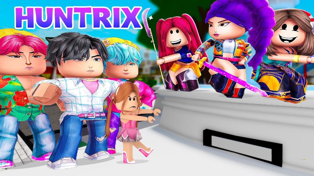 HUNTRIX vs SAJA BOYS ailesine katıldım 🔥 Brookhaven Roblox KÜBRA NİSA
