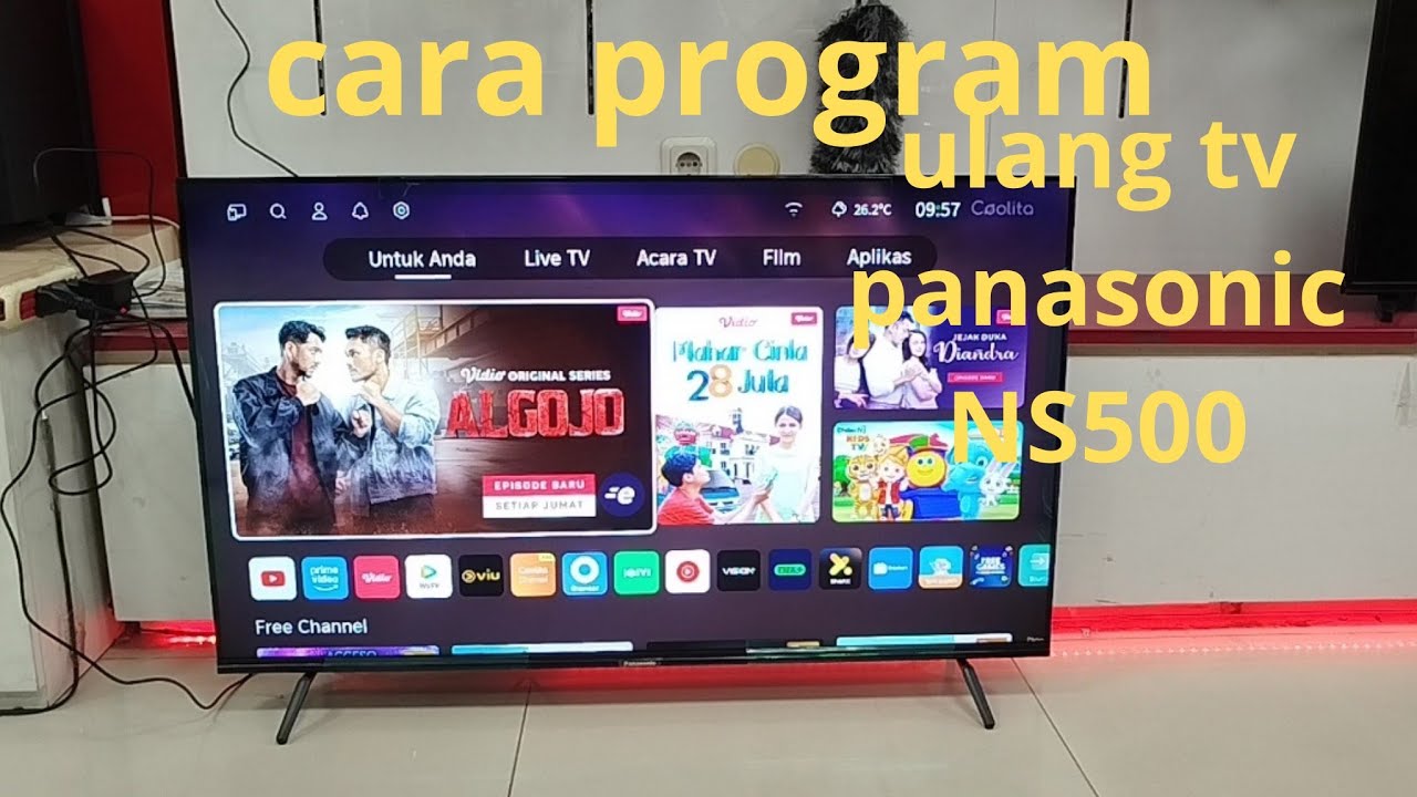 Cara program ulang panasonic seri NS500 atau tv coocaa