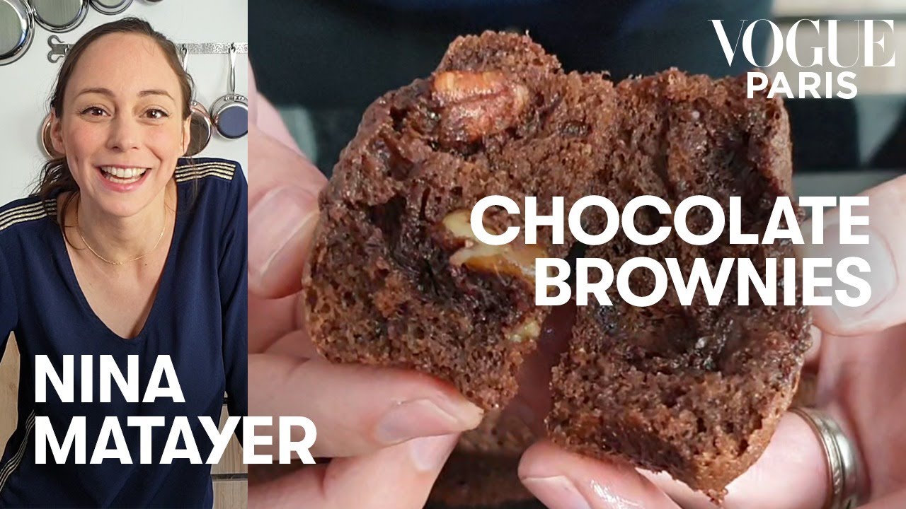 A soft and squidgy brownie recipe by French pastry chef Nina Métayer | Vogue Kitchen | Vogue Paris