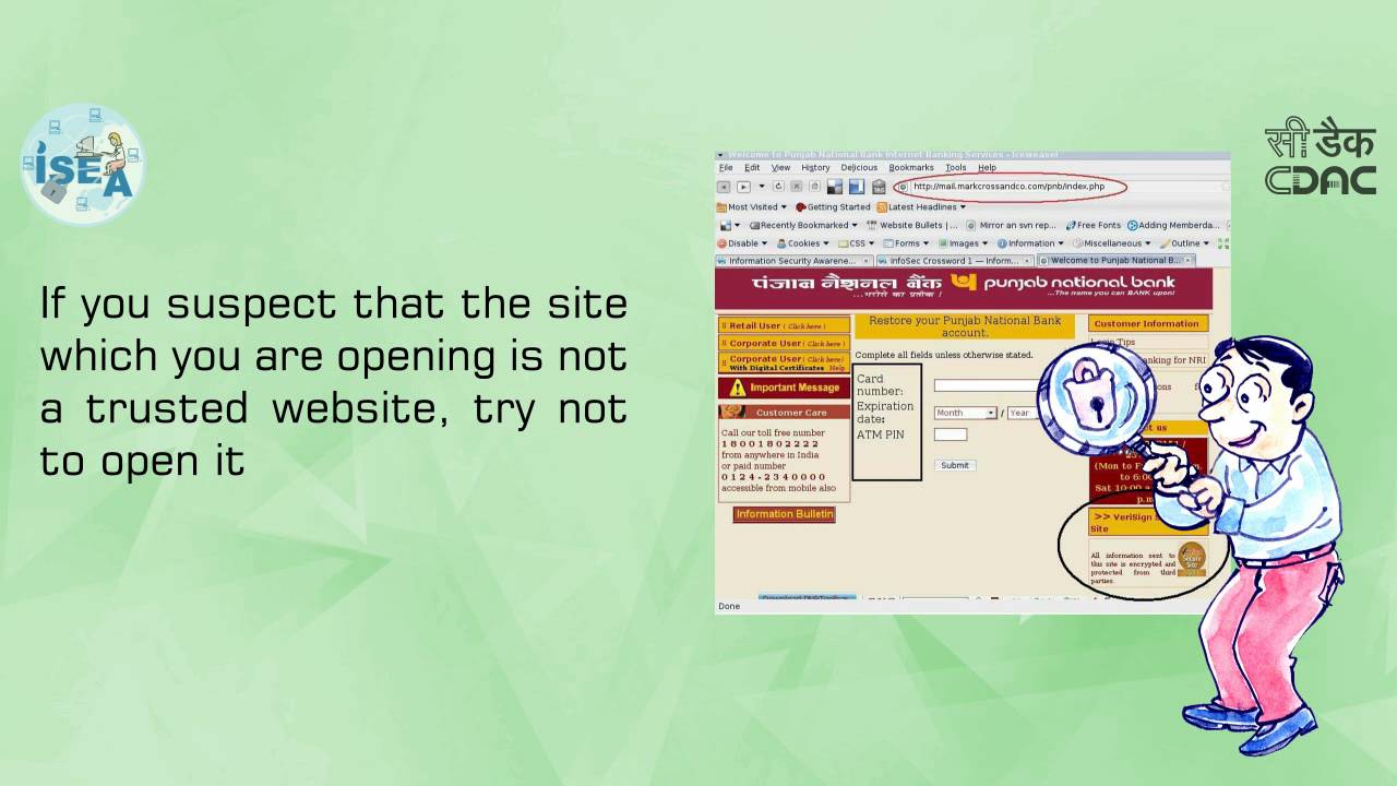 Verify the security of website for online payment system