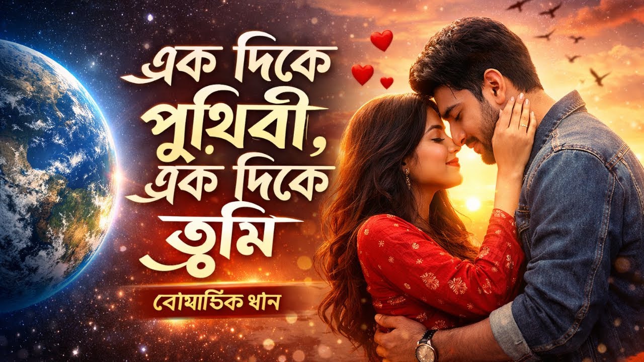 এক দিকে পৃথিবী, এক দিকে তুমি | Romantic Bengali Song | হৃদয় ছোঁয়া প্রেমের গান