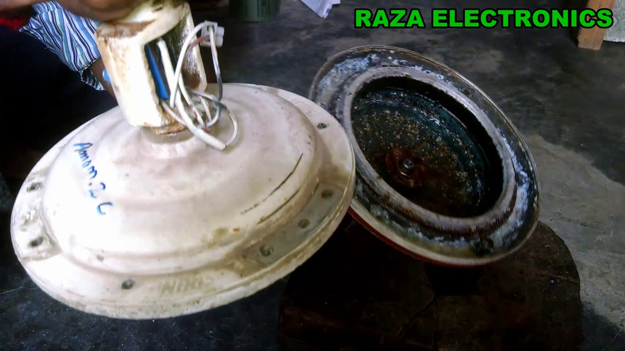 How to open ceiling fan for rewinding and repairing details in urdu hindi