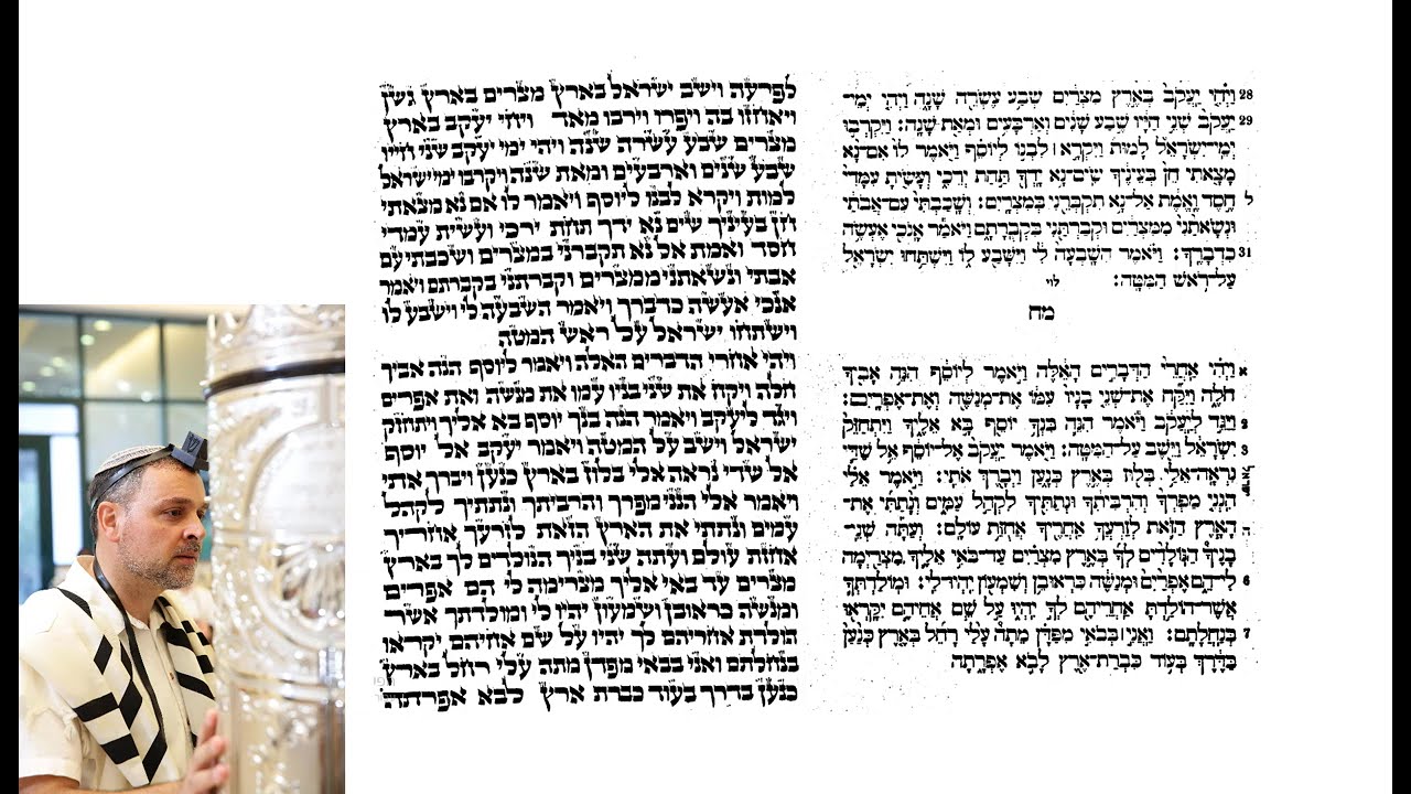 קריאת התורה, בלחן מרוקאי, פרשת ויחי.        בשלמותה.     מצורף טקסט מתיקון קוראים, כדי לסייע למשננים