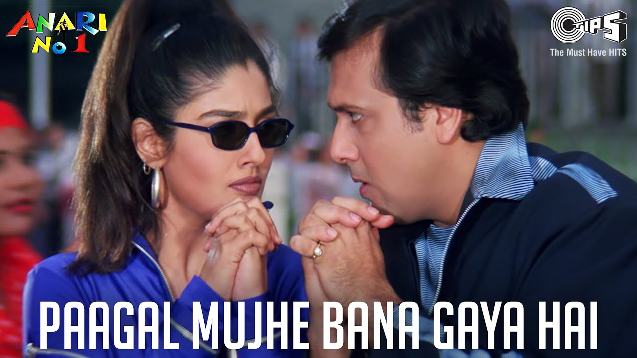 Paagal Mujhe Bana Gaya Hai | Anari  No. 1 | Govinda, Raveena Tandon | Kavita Krishnamurthy, Abhijeet
