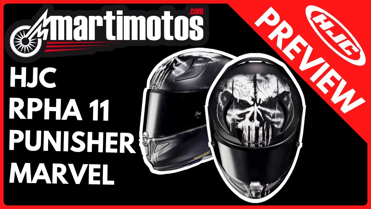 PREVIEW // 🔥 HJC RPHA 11 PUNISHER MARVEL