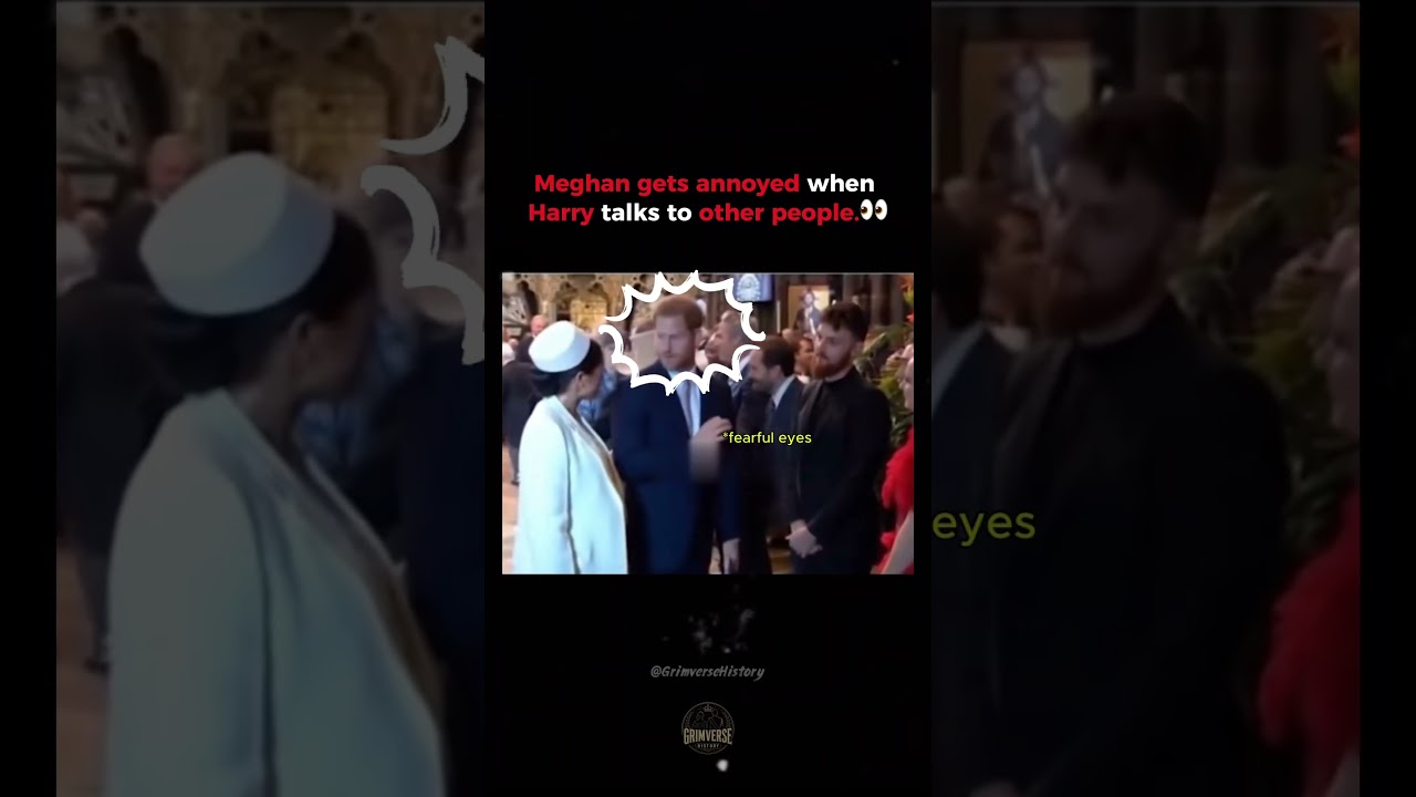 Meghan Seemed Annoyed as Harry Talked to Other People 👀 #MeghanMarkle #PrinceHarry #RoyalFamily