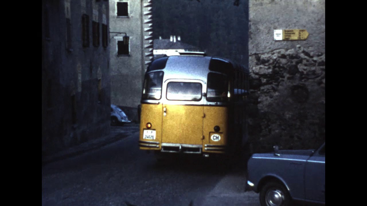 1971 - Inizio viaggio scolastico, Scuola Stampa (Bregaglia)