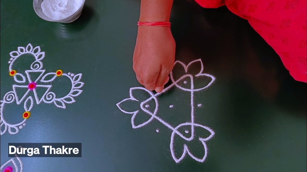 तुळशीपुढे काढायला छोट्या 10 रांगोळ्या सोप्या मनमोहक | best 10 simple rangoli designs easy attractive