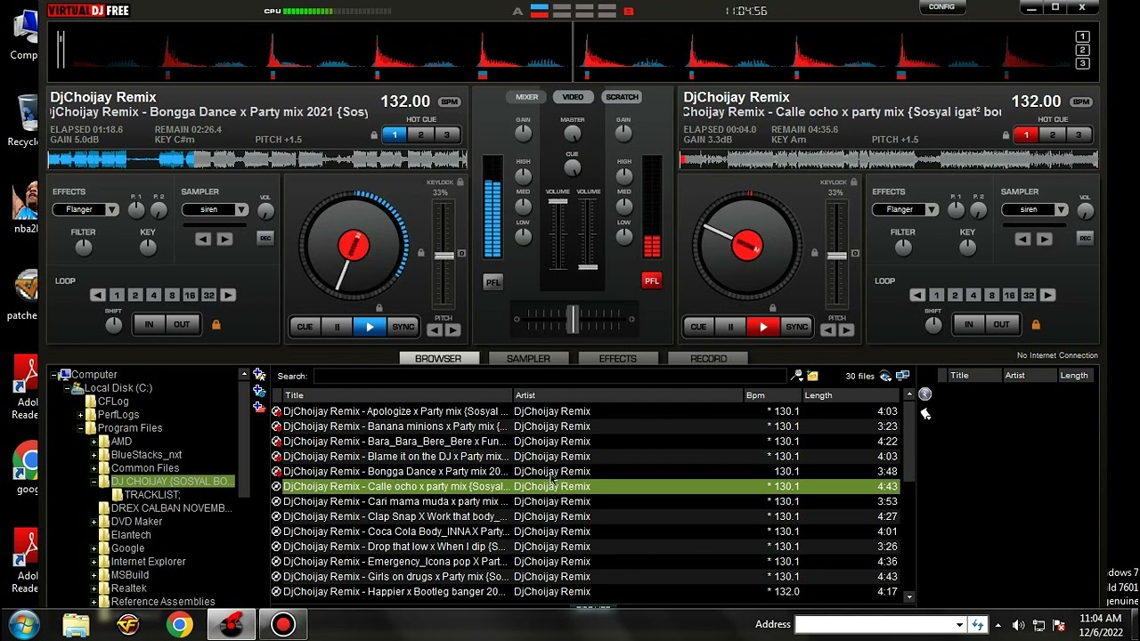 VIRTUAL DJ HOME 7 - SOSYAL BOUNCE PARTY MEGAMIXX 2022 BY DJ CHARL