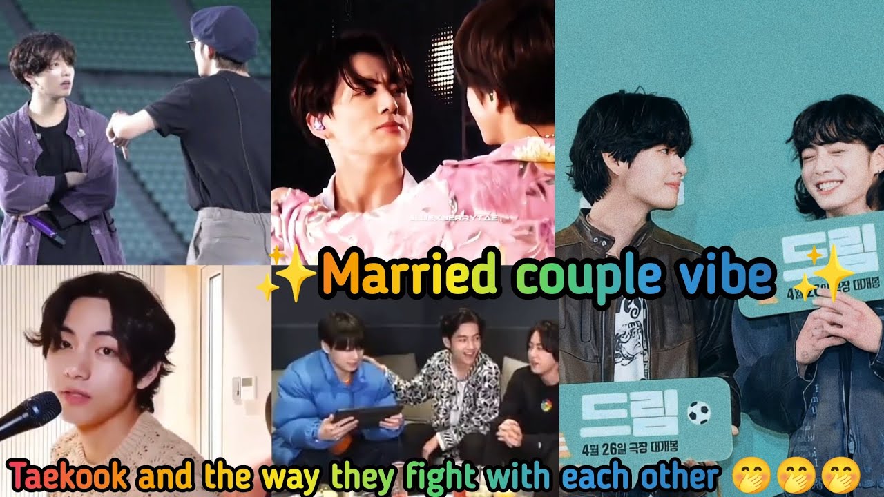 Taekook bickering like an old married couple they never fought but always did domestic stuffs🤭