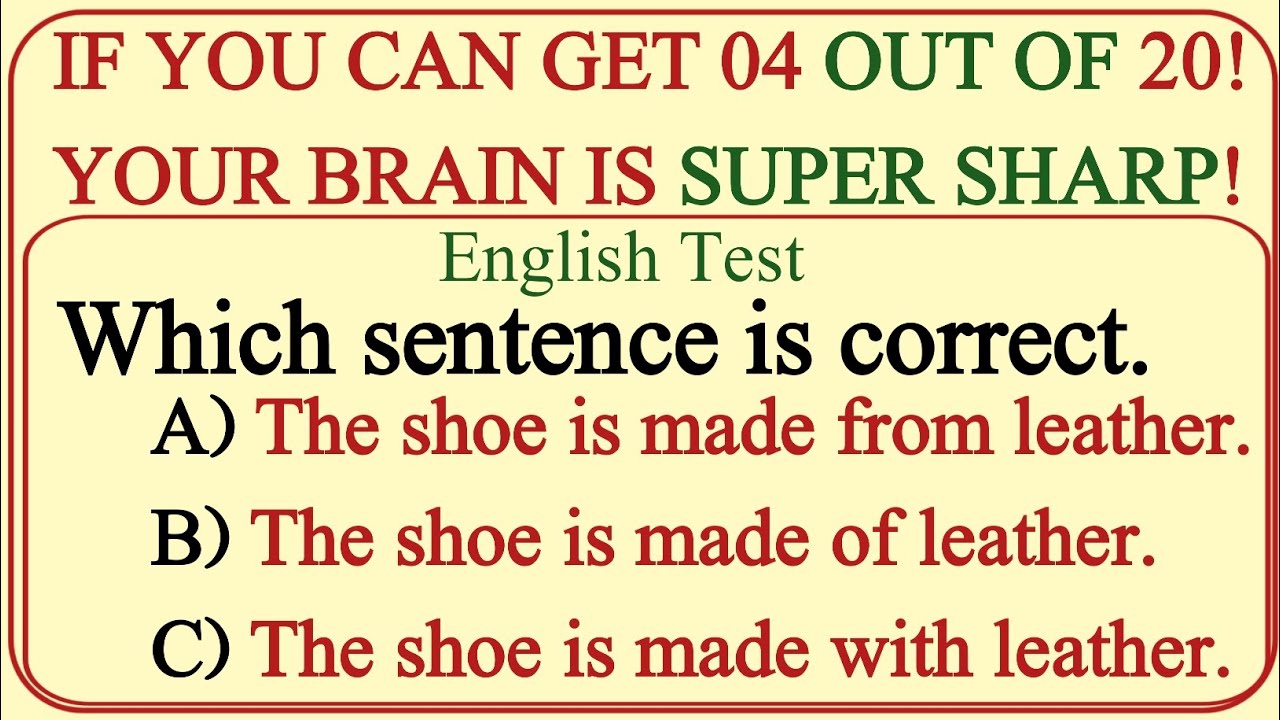 Mixed Grammar Quiz: Only 5% can pass This Test 