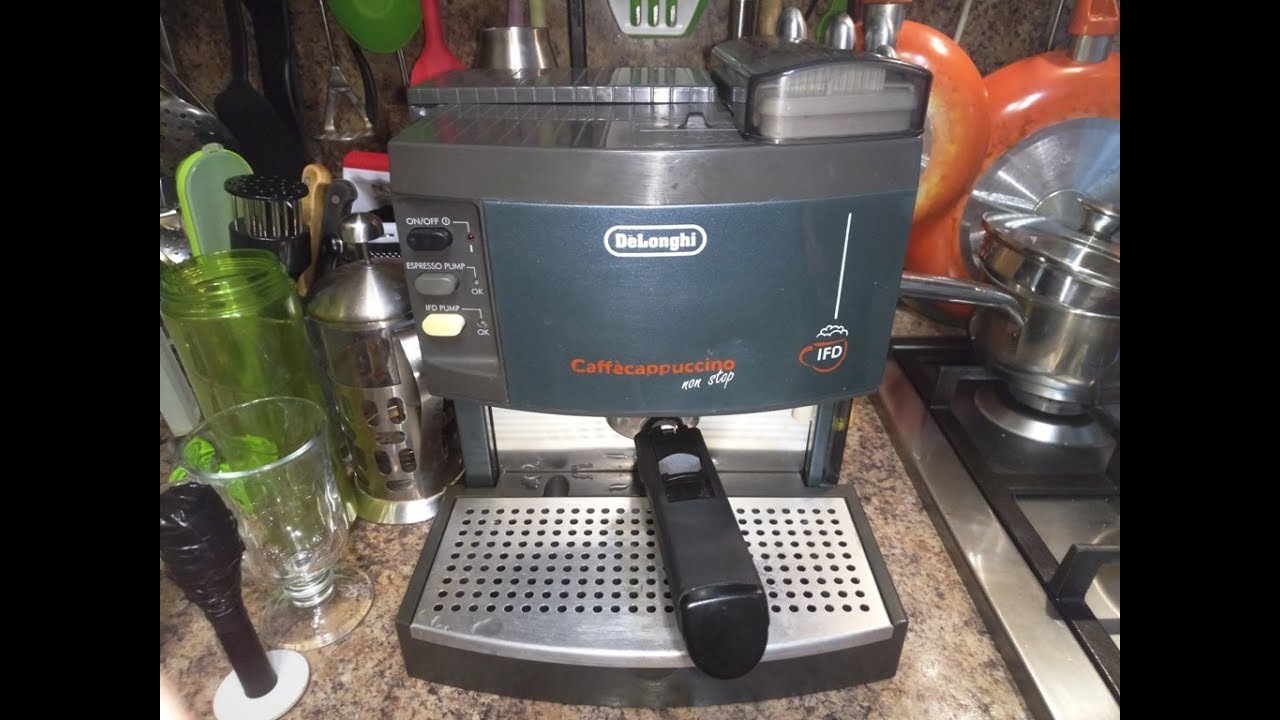Кофеварка Delonghi BAR M110 обзор, доработки, кофе с пенкой и сгущенкой.