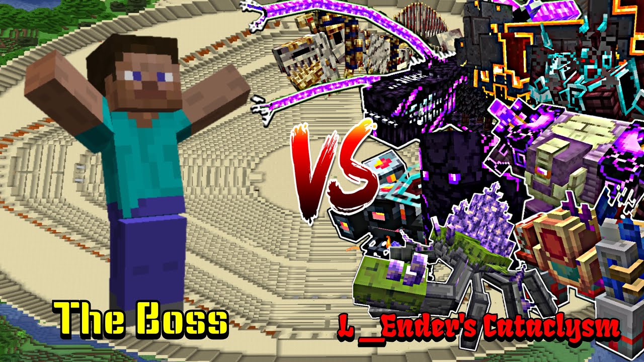 The Boss VS L-Ender's Cataclysm | Minecraft |Mobs Battle