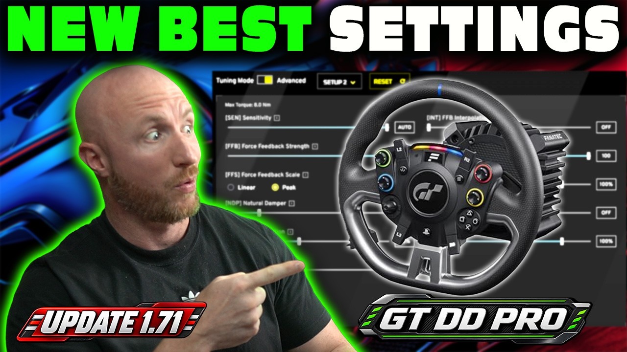 Best Fanatec GT DD Pro Settings for GT7 Update 1.71