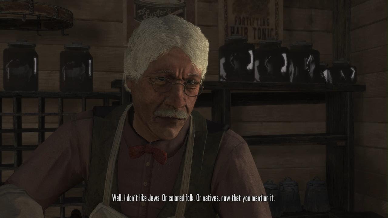 Racist store owner in RDR Undead Nightmare